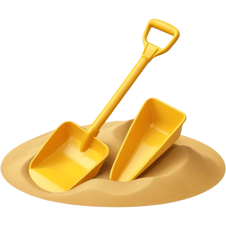 toy shavel on the sand emoji