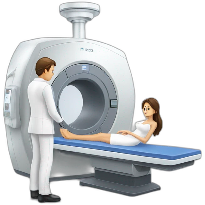 Posh-Radiologist-performing-breast-mri-to-leni-klum emoji