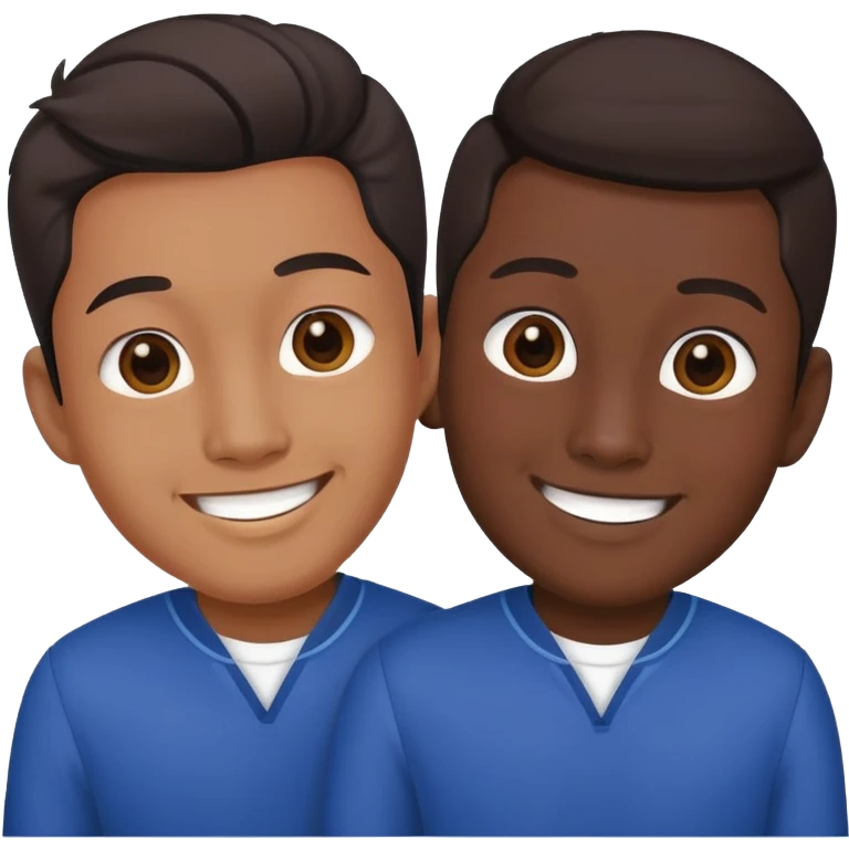 Twin Asian men  emoji