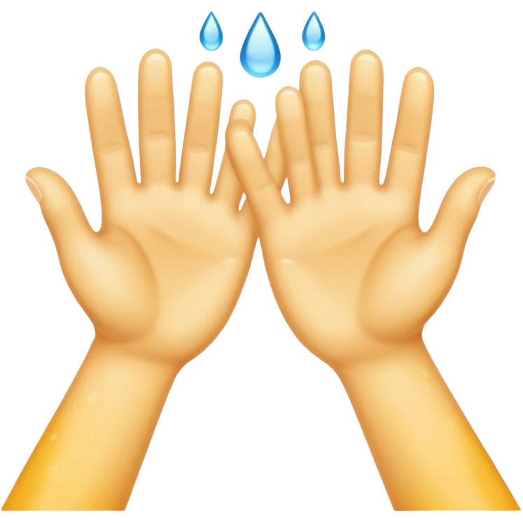 Wet hands  emoji