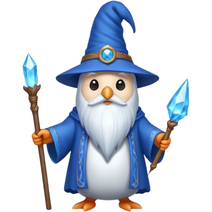 Penguin Wizard emoji