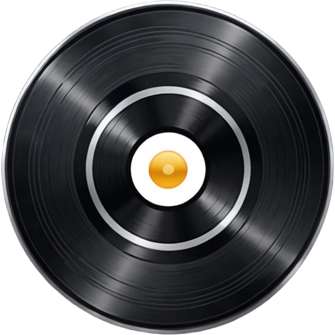 black vinyl record emoji