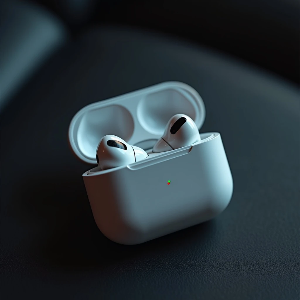cinematic still of a airpods emoji