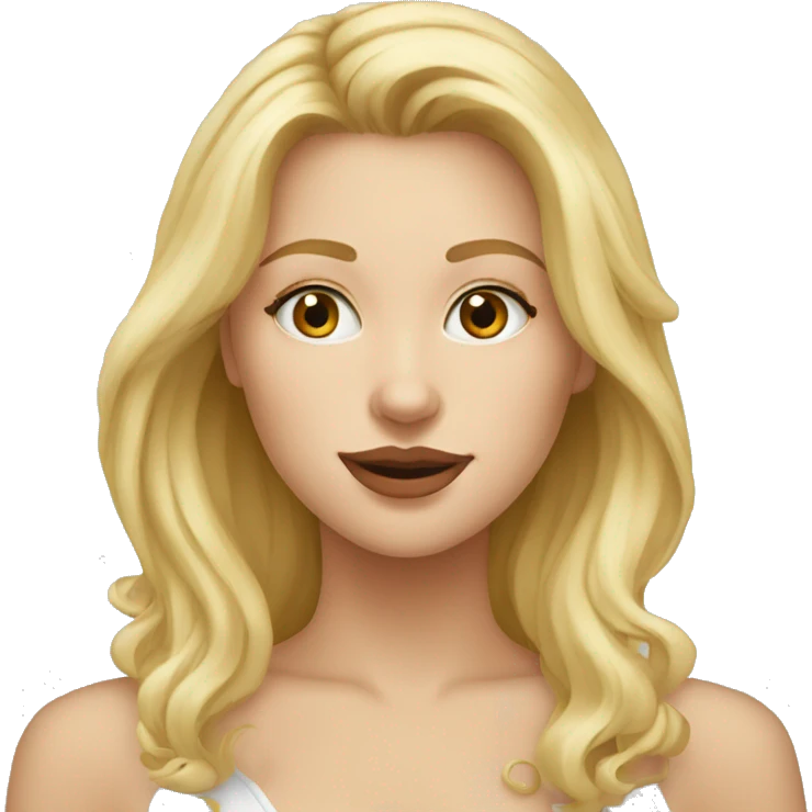 Fille blonde qui a un chat dans le nez emoji