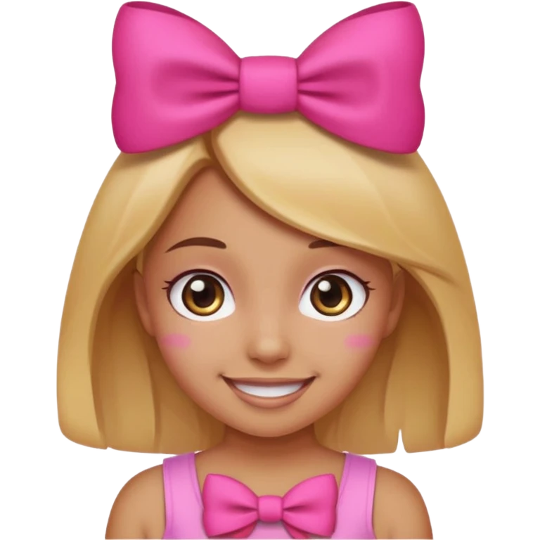 A baddie girl giving cute vibes but don't make it look like more of a human emoji more of a emoji a regular emoji emoji