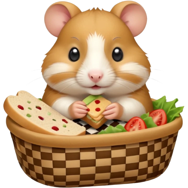 hamster go picnic emoji