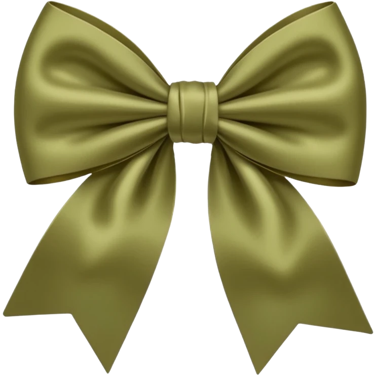 khaki satin bow emoji