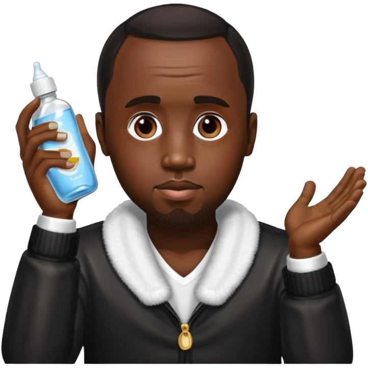 P. Diddy with baby oil emoji