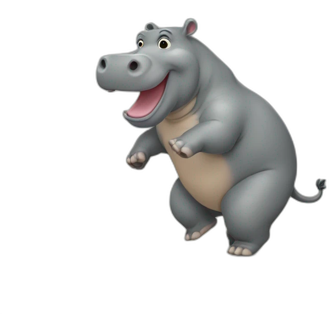 Hippopotame qui danse emoji