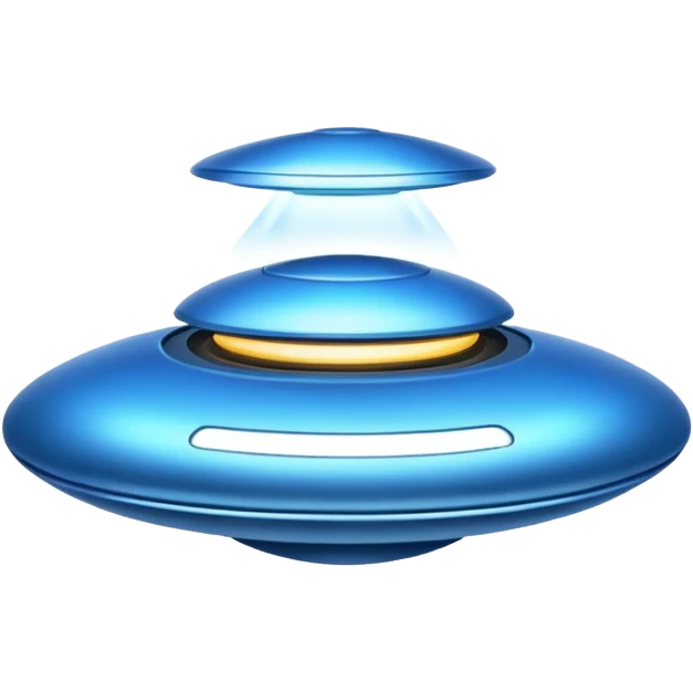 blue UFO emoji