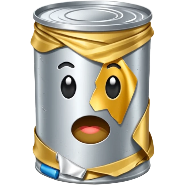 crumpled tin can emoji