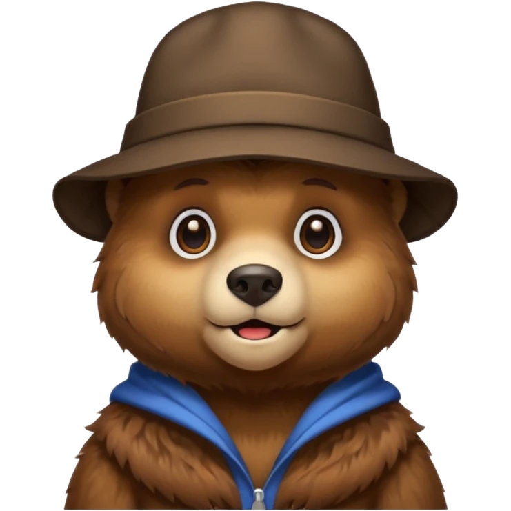 bear wearing hat emoji