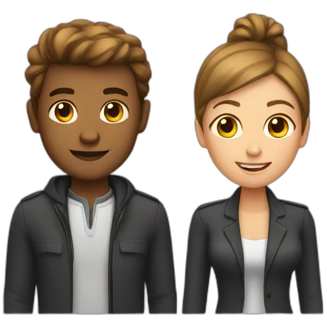 Man and women emoji