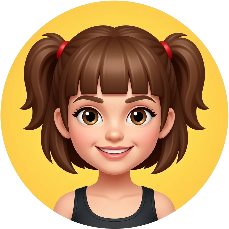 Baddie girl yellow cirle emoji emoji