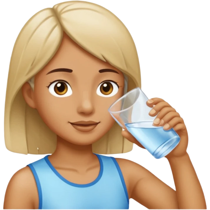 person drinking water emoji