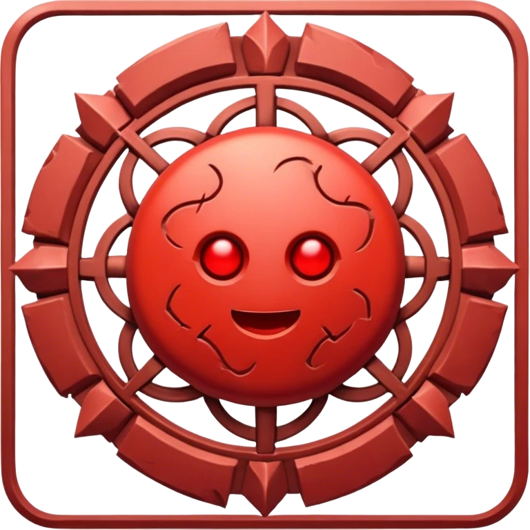 chaos red stone emblem emoji