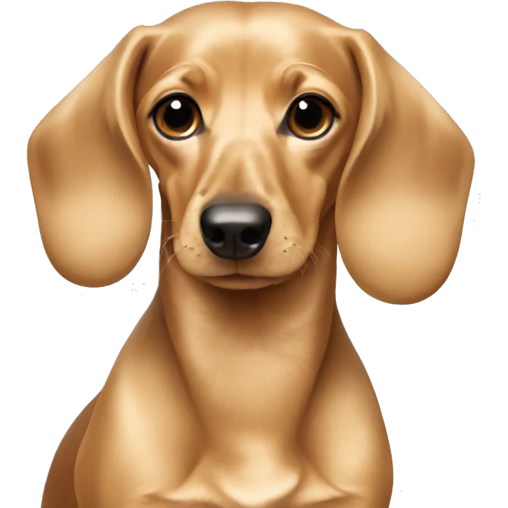 Dachshund blonde colour  emoji