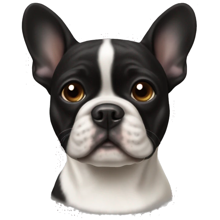 black french bulldog mixed with terrier emoji