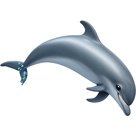 Dolphin in water jumping emoji