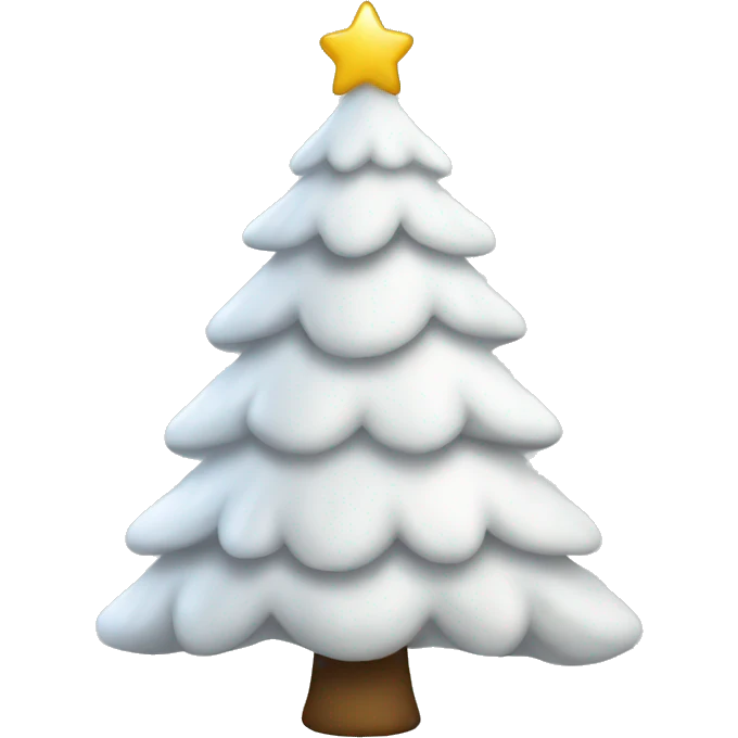 White Christmas tree emoji
