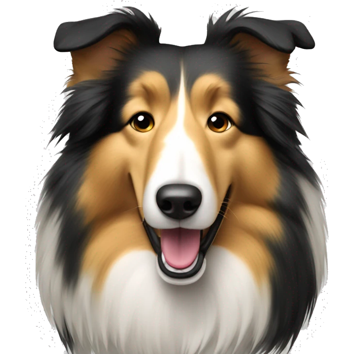 Rough collie emoji