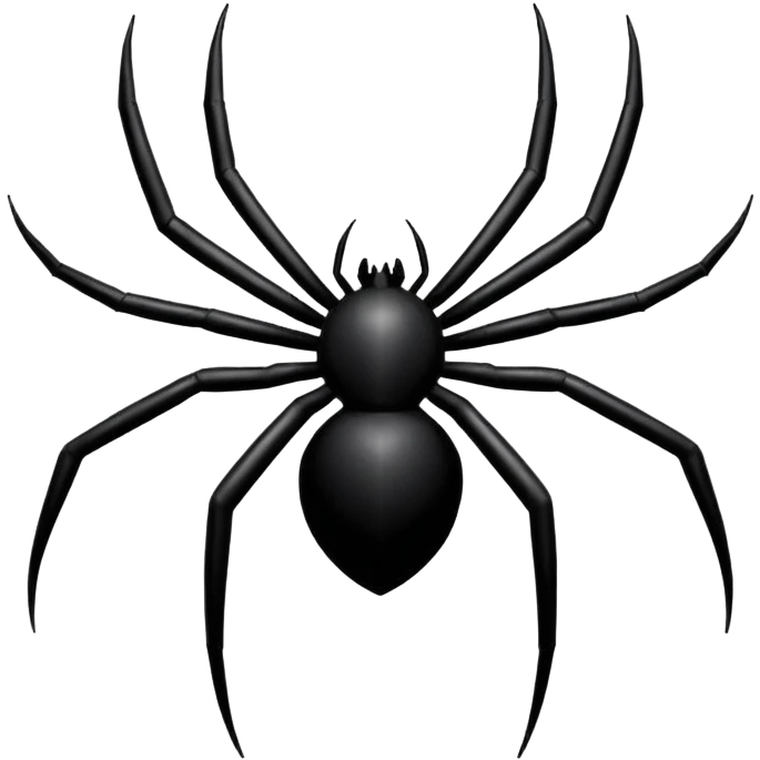 Create spider man logo emoji in black  emoji