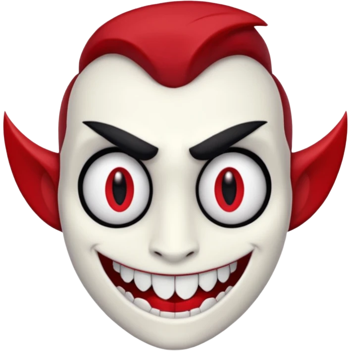 Alastor from Hazbin hotel, smiling emoji