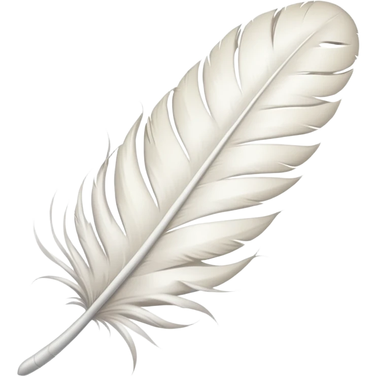 white bird feather emoji