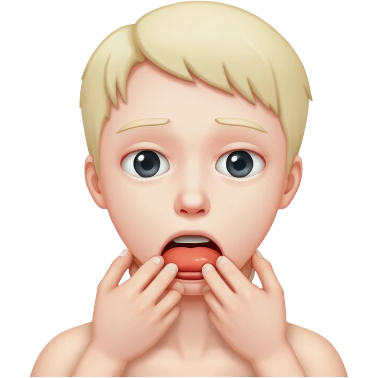 Person strangling themselves  emoji