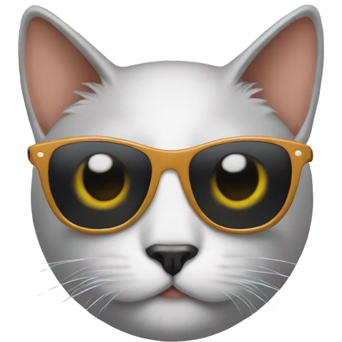 Cat with sunglasses emoji