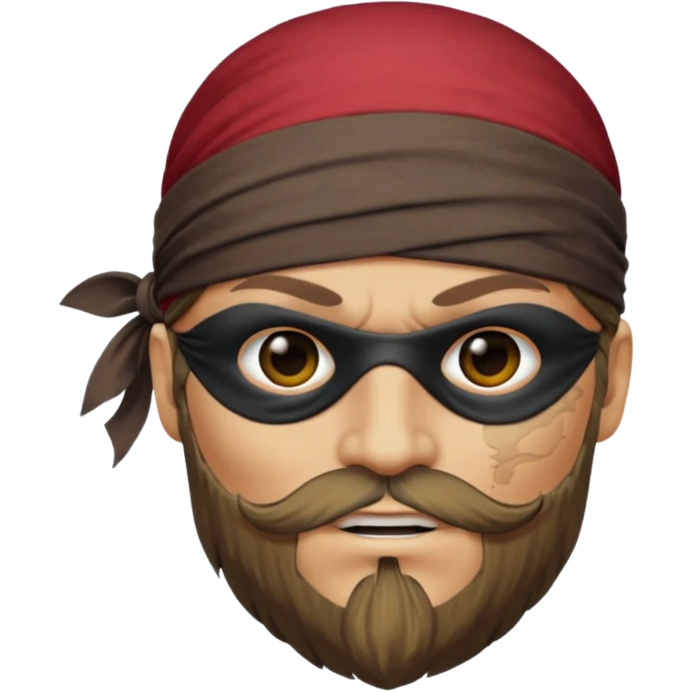 pirate face wearing a blindfold emoji