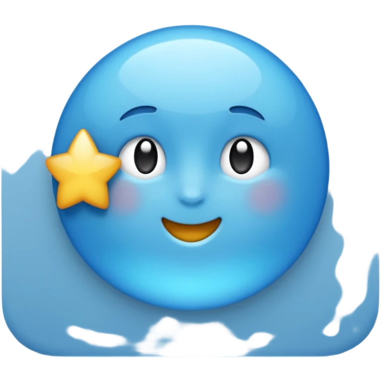 Un círculo celeste con un ✓ emoji