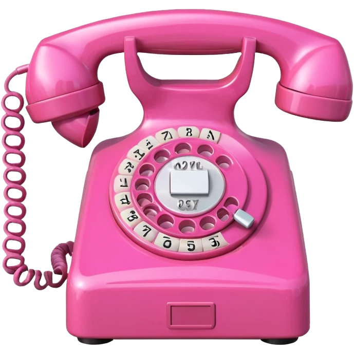 Pink hotline phone emoji