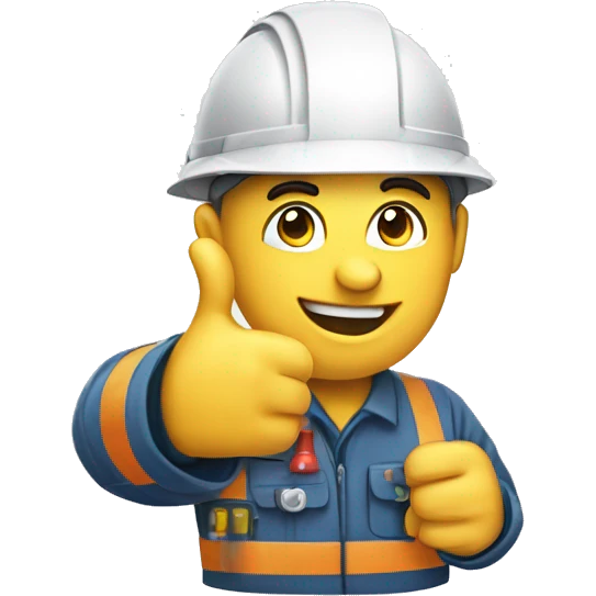 Électrician giving thumbs up emoji