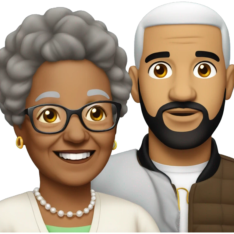 grandma with drake  emoji