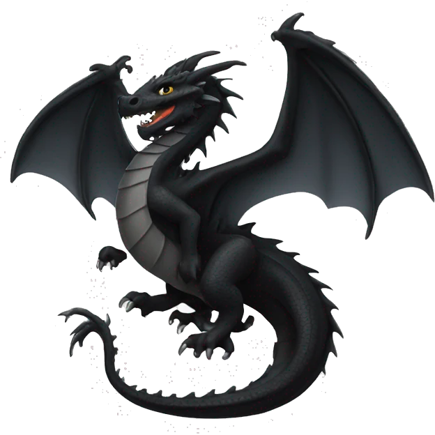 Black dragon  emoji