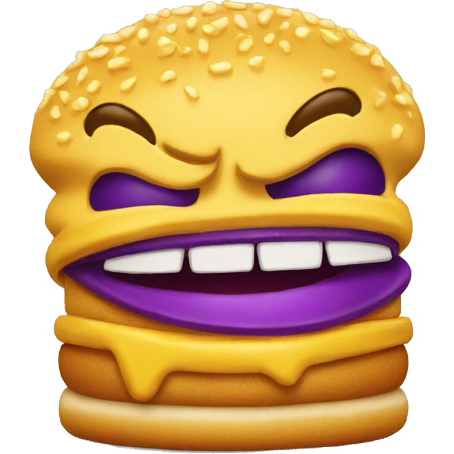 Grimace from McDonalds emoji