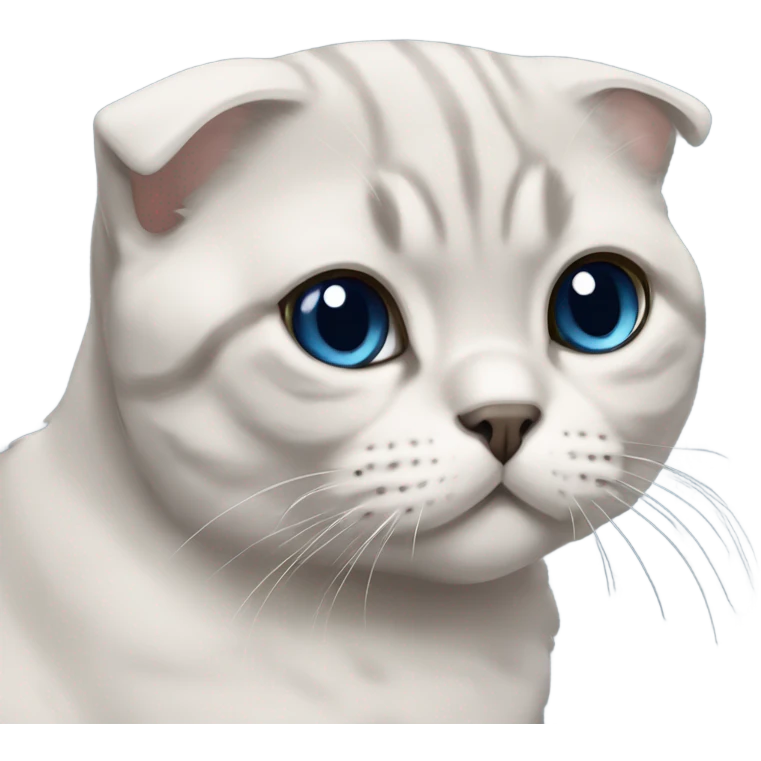scottish fold blue point cat emoji
