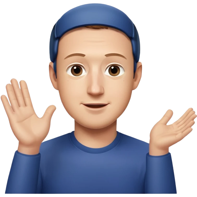 Mark Zuckerberg qui applaudit d un air mesquin  emoji