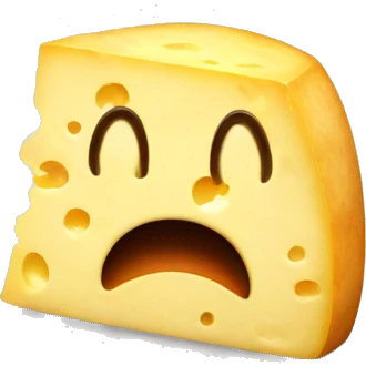 A potato eating cheese emoji