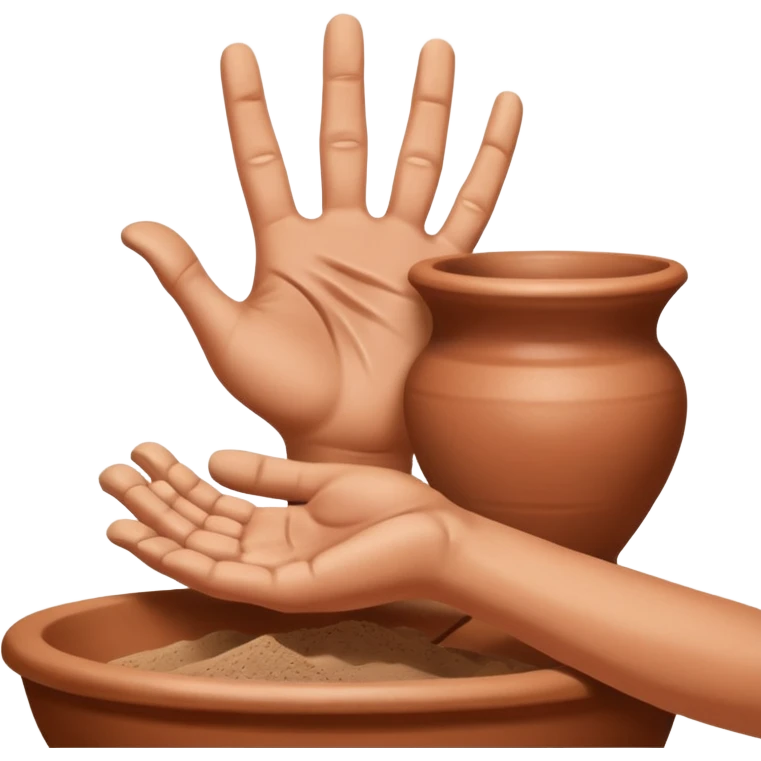 Pottery Workshop Hand emoji