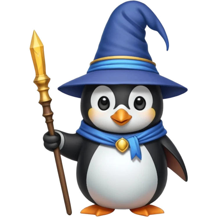 Penguin Wizard emoji