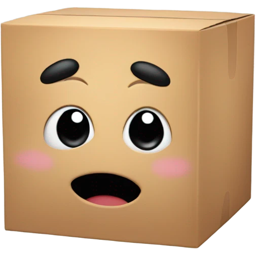A box with (black dot Kirby eyes) emoji