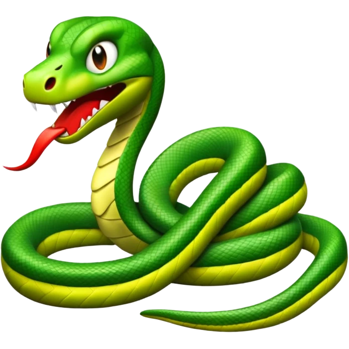  i want a animated emoji with the text "'Lil Viper Mad"  emoji