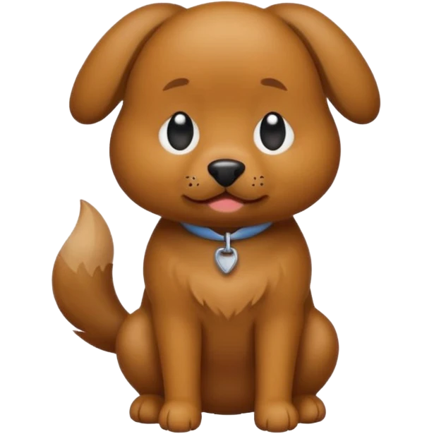 dog squatting and pooping apple style emoji emoji