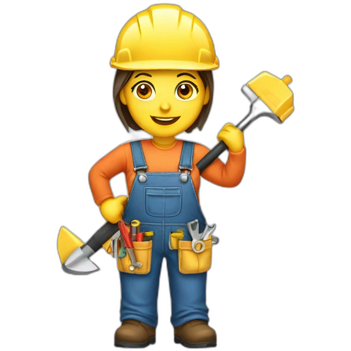 expert handyman female tools emoji
