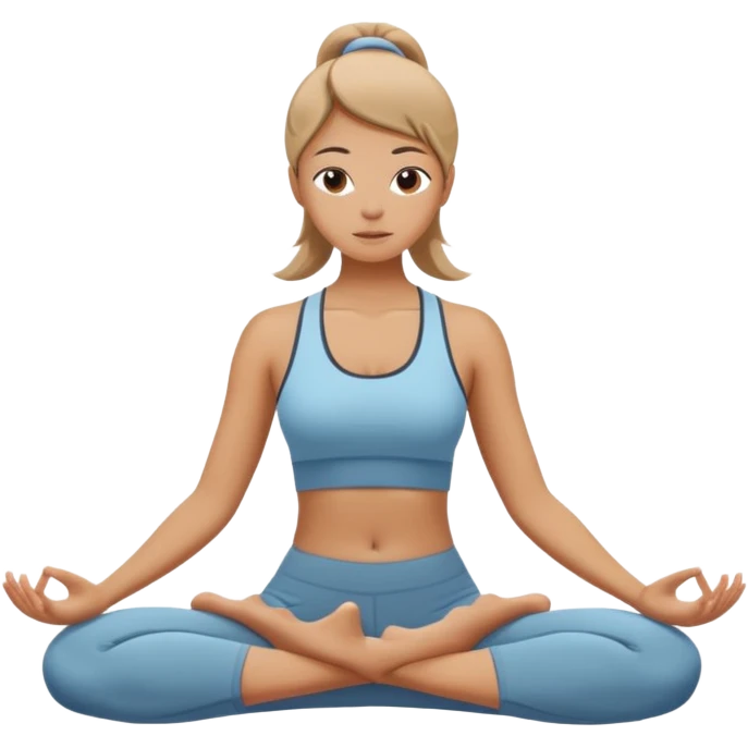 Girldoing yoga emoji