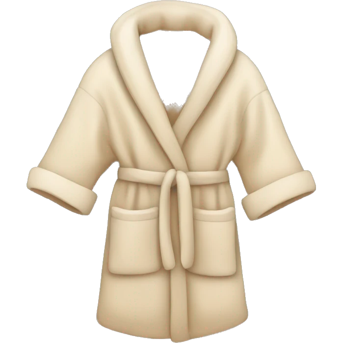 Beige cozy robe emoji