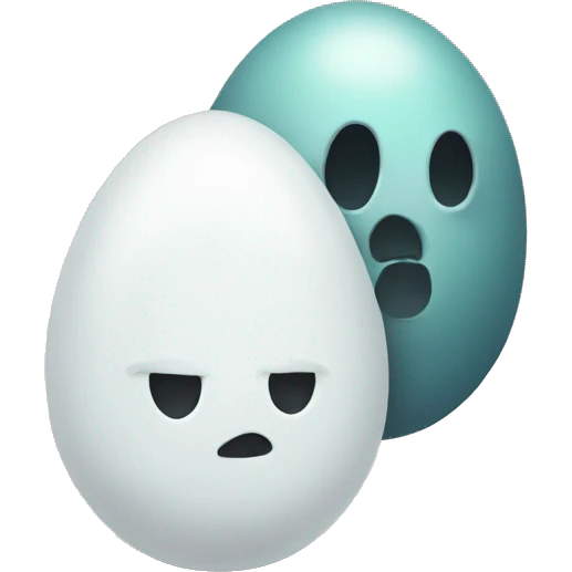 Egg and ghost emoji