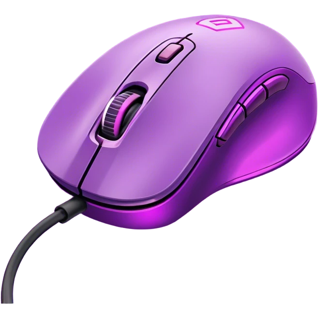 neon Purple gaming mouse emoji
